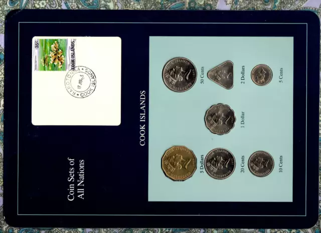 Coin Sets of All Nations Cook Islands All 1992 5 Dollars 1988 UNC