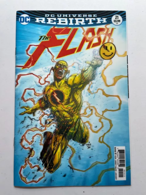 THE FLASH # 21 Lenticular 3D Variant Cover ( DC 2017 ) Rebirth The Button - NM+