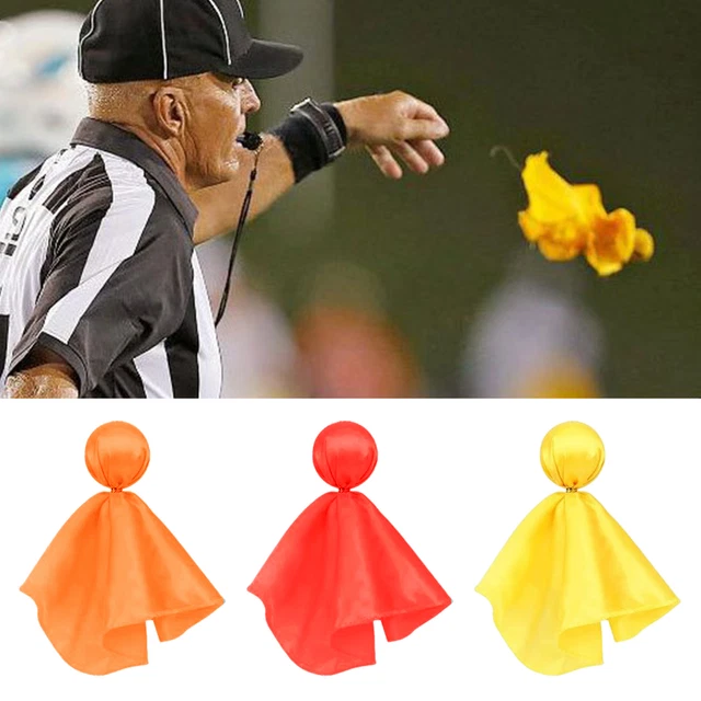 FOOTBALL THROWING FLAG Tossing Referee Flags Soccer Penalty Props ...