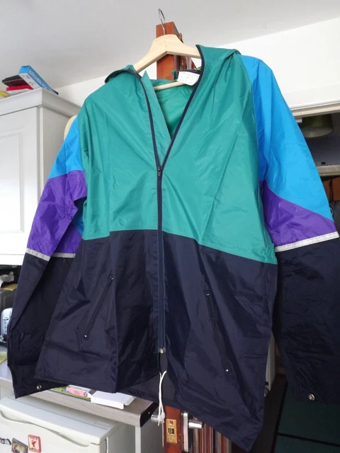 SCANDA WATERPROOF JACKET Size Large. Black and orange with