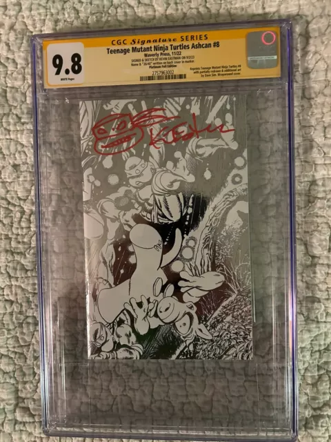 Teenage Mutant Ninja Turtles 8 VARIANT ASHCAN CGC 9.8 SS EASTMAN SKETCH 26 of 40