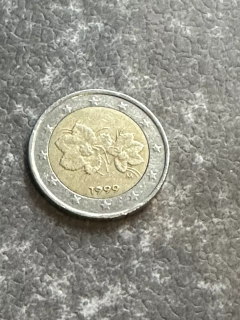 2 Euro Münze Finnland 1999 Moltebeere Fehlprägung