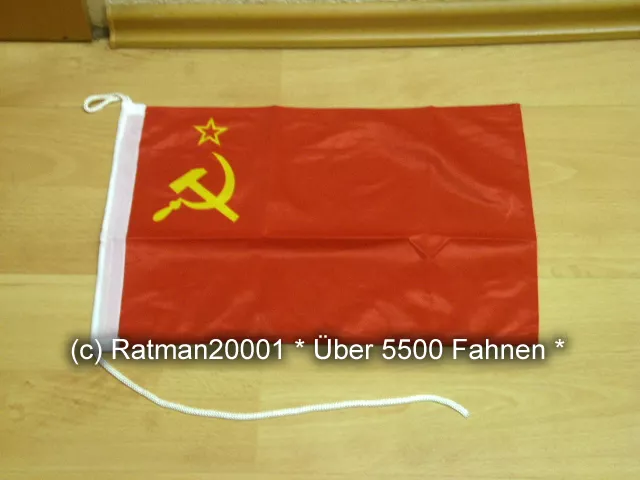 Fahne Flagge UDSSR Sowjetunion Bootsfahne Tischwimpel - 30 x 40 cm