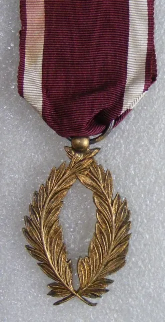 Original Medal: Belgium: Order of the Crown, Academic Palms