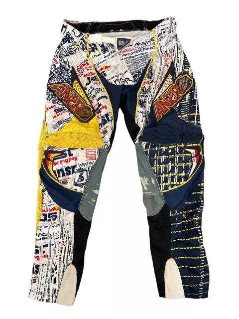 Vintage Motocross Answer Racing Red Bull Collection James Stewart Pants Size 30 Vintage Motocross Answer Racing Red Bull Collection James Stewart Pants Size 30