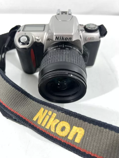 Nikon N65 35mm SLR Film Camera with Nikkor AF 28-80mm 3.3-5.6 Lens, Tested Works