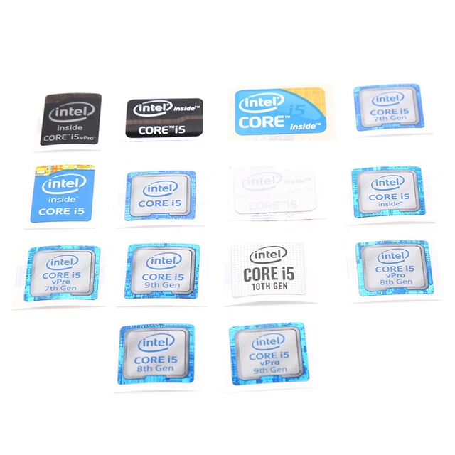 5pcs Notebook Desktop Computer Core i5 Series Sticker Decoration LabYZ EO
