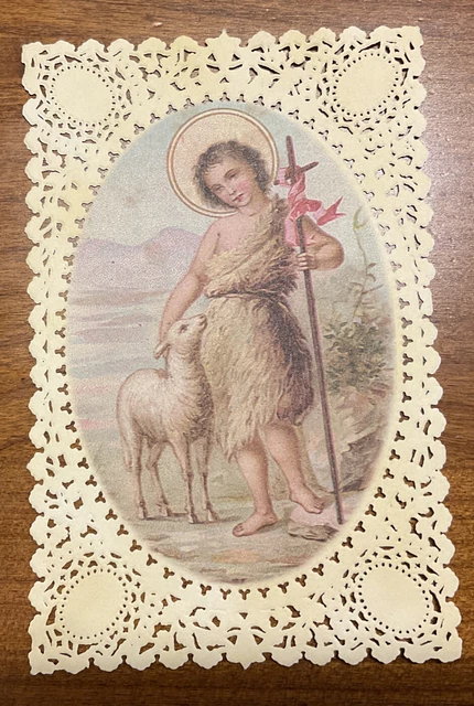santino merlettato-holycard-canivet  S.GIOVANNI BATTISTA 1998 Barbieri Ed.