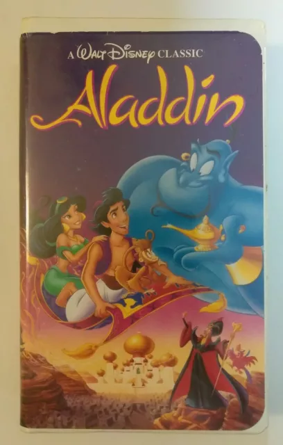 4 Original Walt Disneys Black Diamond Classics VHS RARE Dumbo Cinderella Aladdin