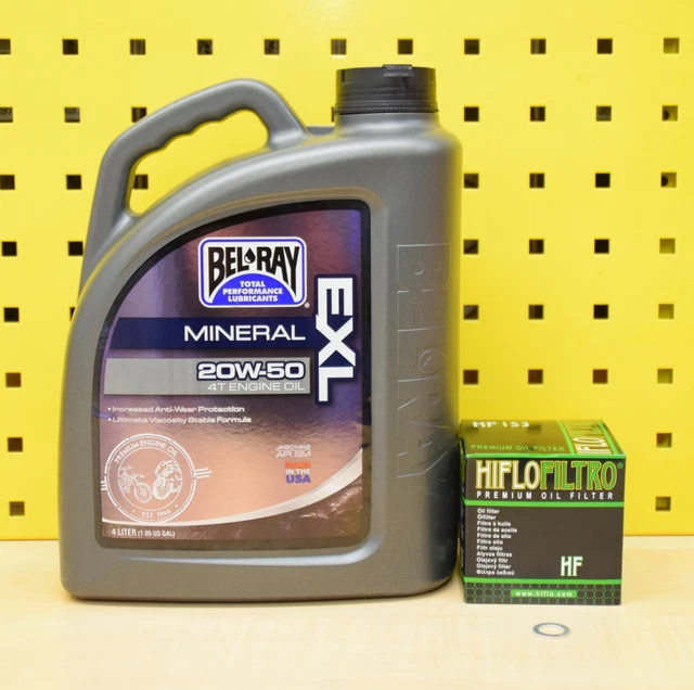 BMW K75 K100 K1 1100 1200 Oil + Oil Filter BelRay Exl 20w50 Engine Oil