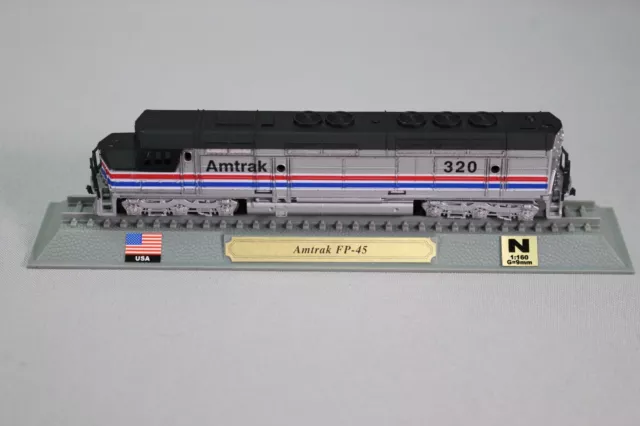 BA181 ATLAS Train N Locomotive fixe diesel USA Amtrak FP-45 320