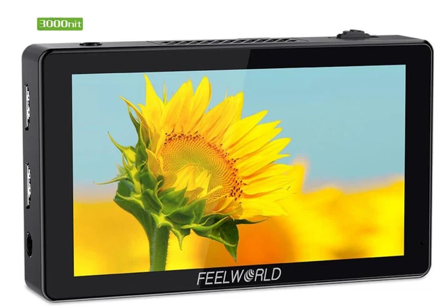 FEELWORLD LUT5 5.5 Inch 4K HDMI 3000nit Touch Screen DSLR Camera Field Monitor
