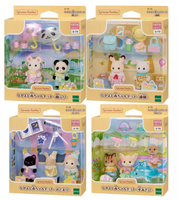 Sylvanian Families Friendly Baby Set of 4 S-73 S-74 S-75 S-76 Calico Critt set