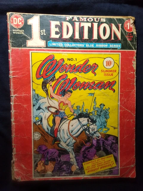 Wonder Woman DC Comics Famous 1st Edition Limited Collector's Blue Ribbon Series