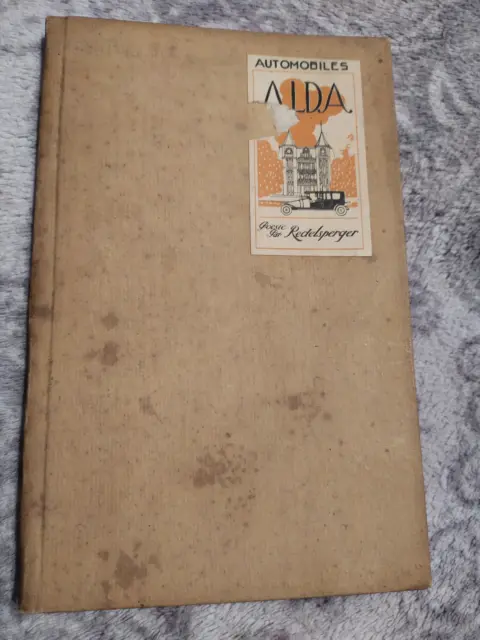 Rare Marque Automobile Alda - Poesie Redelsperger - Livret Auto Pub - Collection 2