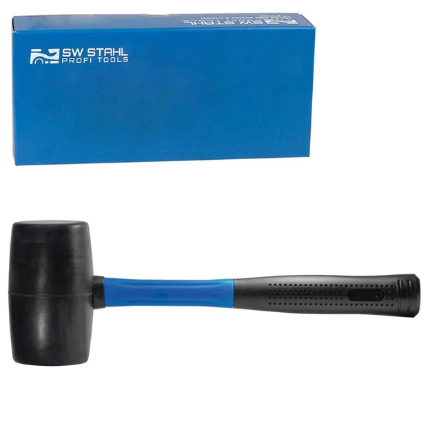 SW-STAHL Marteau en Caoutchouc Pavage Maillet Marteau de Supplantation 500g