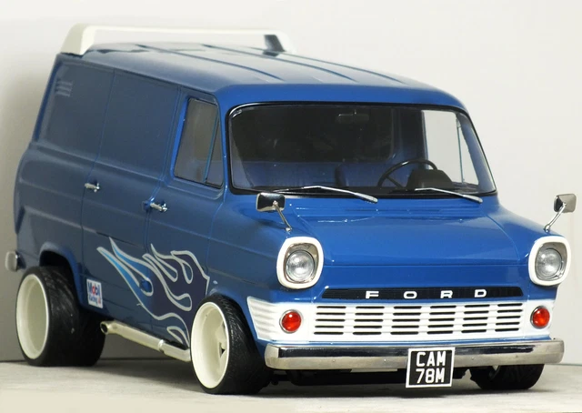 1:18 KK CUSTOM MK1 FORD TRANSIT VAN Street Machine Flame HOT ROD
