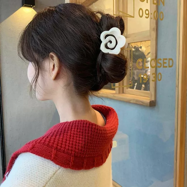 Crab Hair Claw Women Hair Clips Korean Style Hairpins Rose Flower Hair Claws
