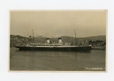 Varo della Motonave NGI NAVE AUGUSTUS La Prora 1926 Fotocartolina 