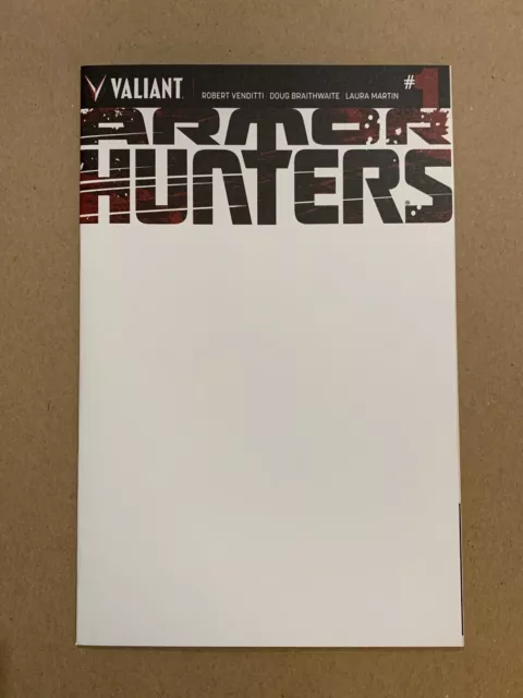 Armor Hunters #1 Blank "Sketch" Variant Cover, Vf/Nm 1St Printing, Valiant 2014