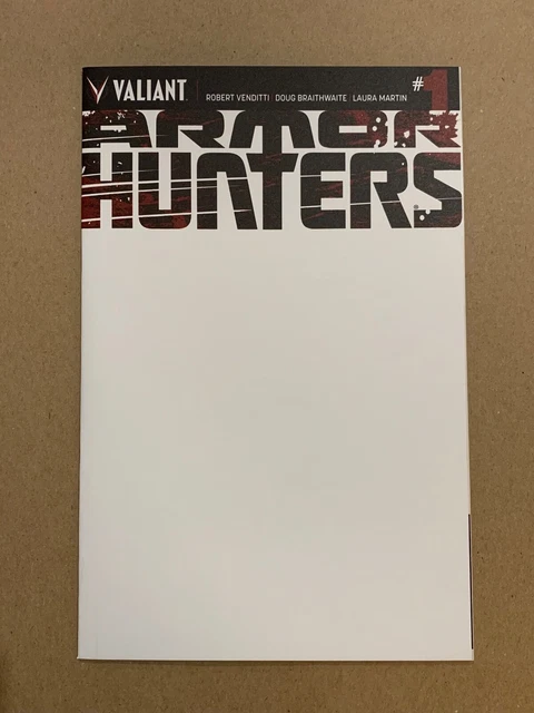 Armor Hunters #1 Blank "Sketch" Variant Cover, Vf/Nm 1St Printing, Valiant 2014