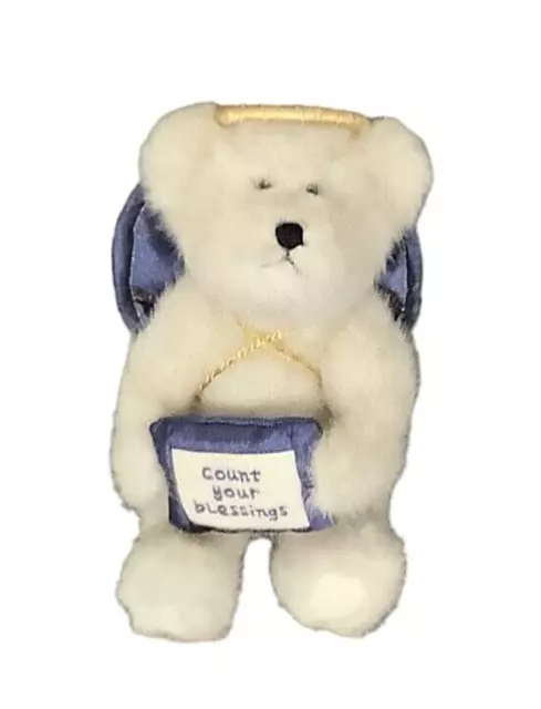 Boyd's Bears Plush Angel Bear "Count Your Blessings 6" White EUC