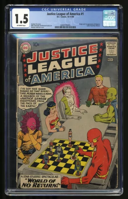 Justice League Of America (1960) #1 CGC FA/GD 1.5 1st Appearance Despero!