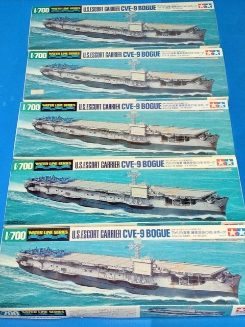 Lot De 4 Maquettes Navires 1/700 – Aoshima, Tamiya, Skywave, Pitroad – MIB