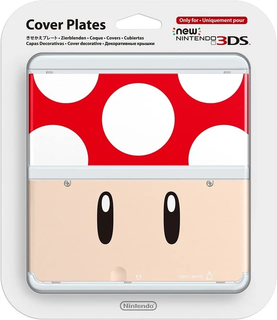 NEW NINTENDO 3DS Cover Plates Kisekae Plate No.019 Super Mushroom £41.