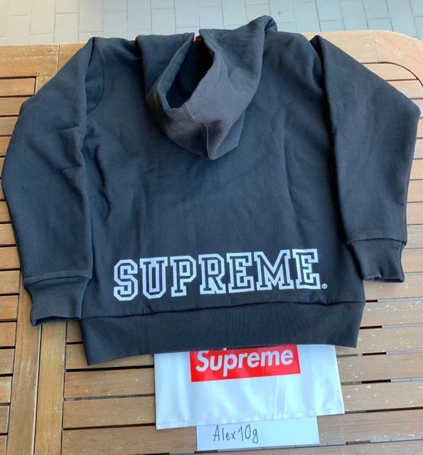 SUPREME NYC THERMAL Hoodie - Made in Canada -Black-White Logo-Supreme Box  Logo EUR 130,00 - PicClick FR