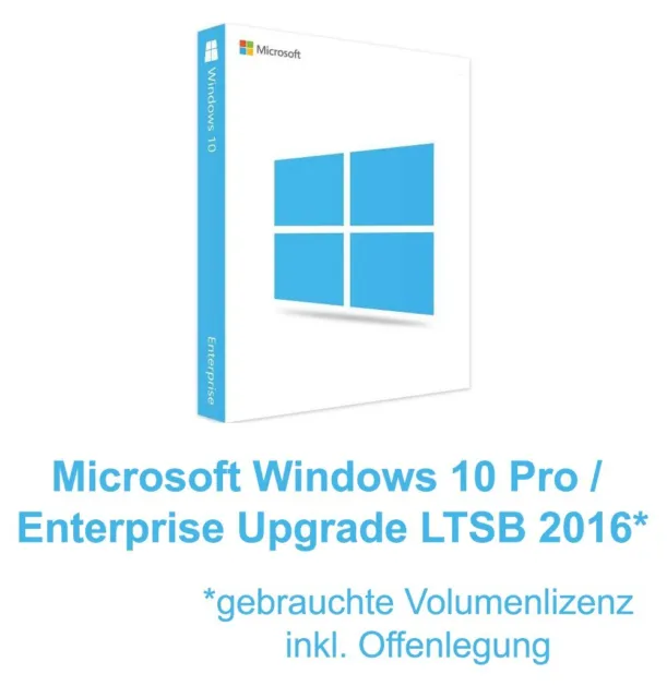 Windows 10 Enterprise Upgrade LTSB 2016 | gebraucht