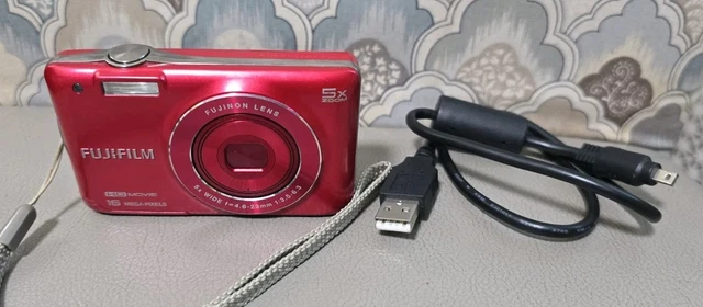 WORKING! FUJIFILM FINEPIX JX680 Red Digital Camera & Battery