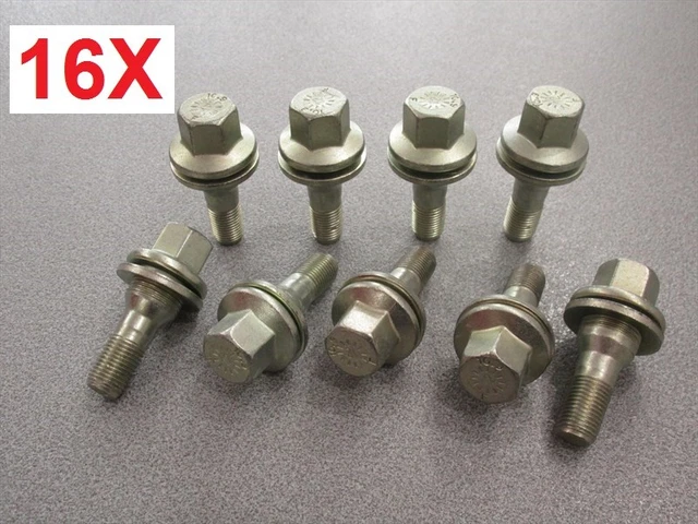 SET 16 BOULONS Roue Citroen C2 C4 Picasso C6 C3 2003> Jantes en Alliage ...
