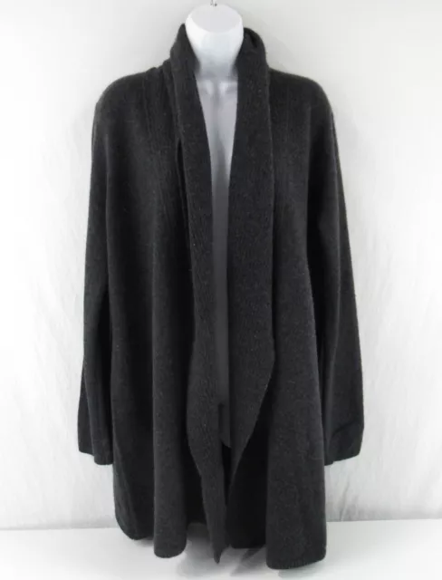 Nordstrom Collection Women's 100% Cashmere Open Front Cardigan Sweater S #C901