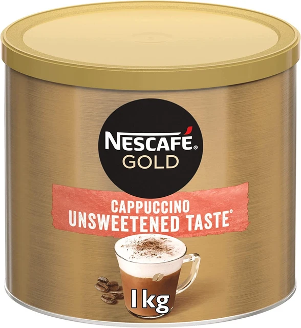 NESCAFE GOLD CAPPUCCINO Unsweetened Taste Instant Coffee Tin 1 kg £20.00 PicClick UK