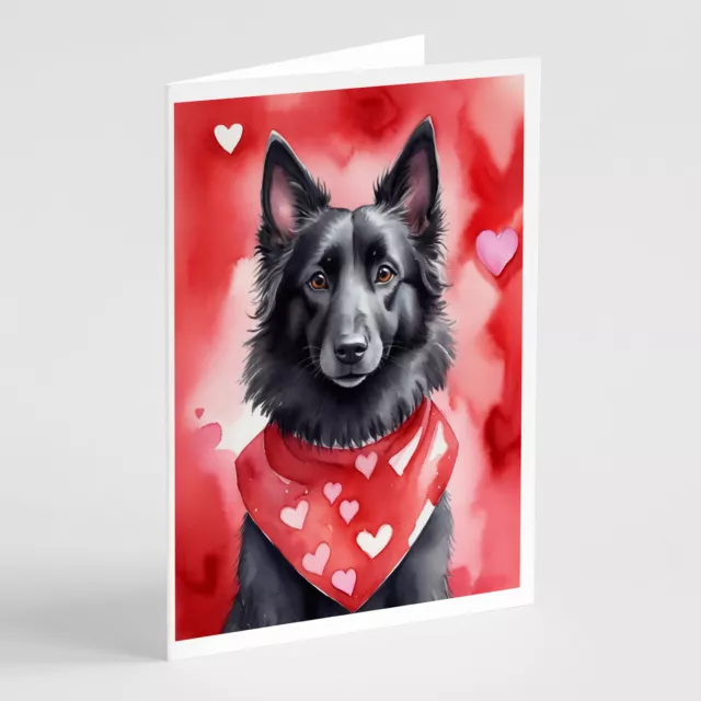 Belgian Sheepdog My Valentine Cards Envelopes Pack of 8 DAC5281GCA7P