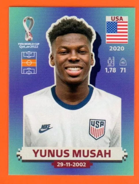 Sticker PANINI FIFA World Cup QATAR 2022 #USA 15 Yunus MUSAH United States