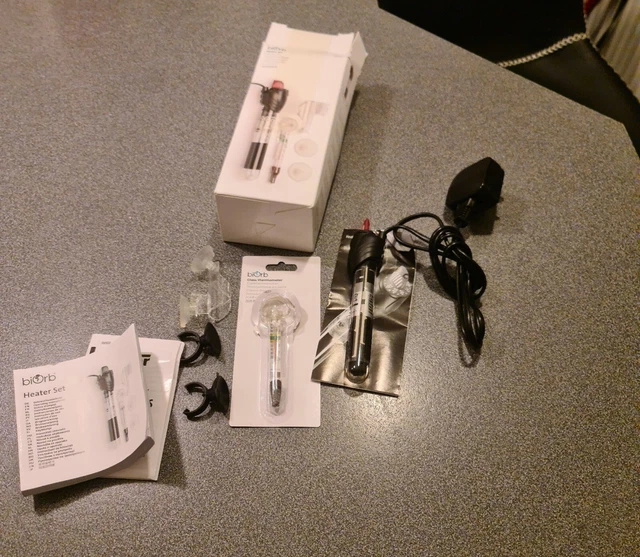 BIORB 50W HEATER Pack & Stand Kit Biube Life Flow Aquarium Tank Bowl ...