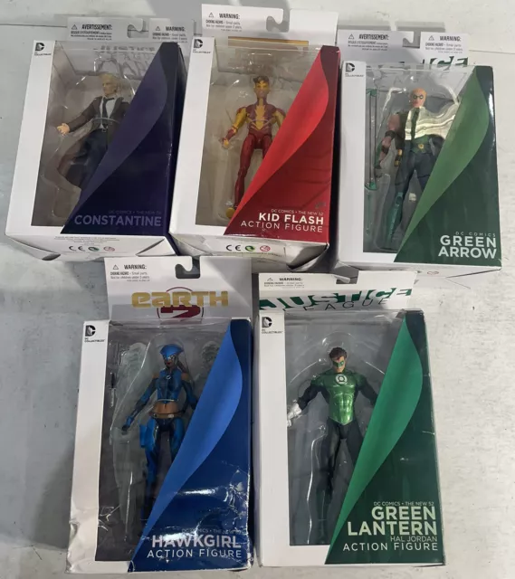 DC Comics Justice League The New 52 Lot of 5 Collectible Action Figures DC Comics Justice League The New 52 Lot of 5 Collectible Action Figures