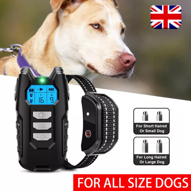 Electric Pet Dog Training  Collar Shock Anti-Bark Electronic Remote Rechargeable