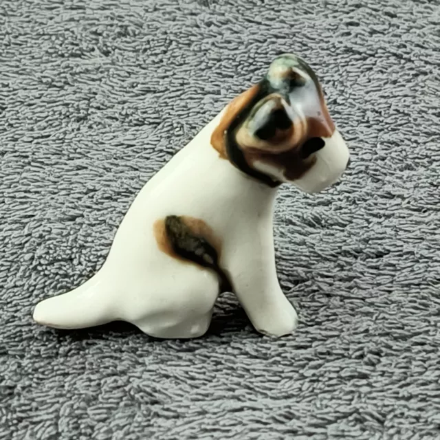 Jack Russell Terrier Dog Ceramic Figurine Porcelain