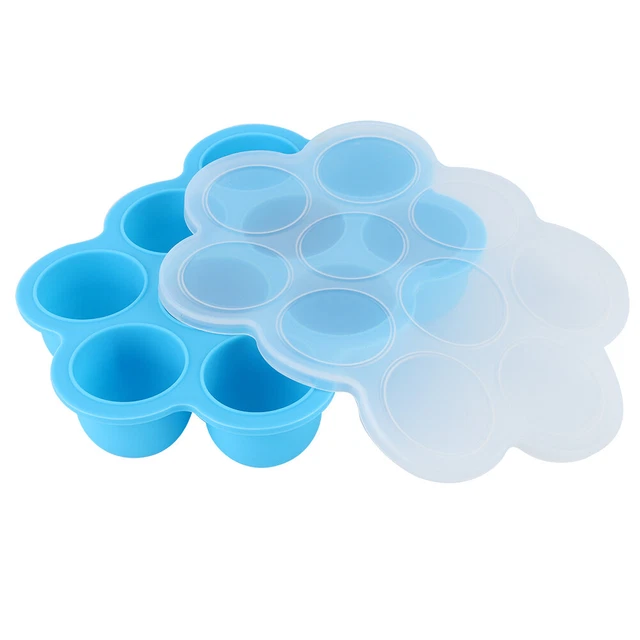 (blu)03 Contenitore congelatore per alimenti liscio sicuro BPA alimenti per bambini non tossici