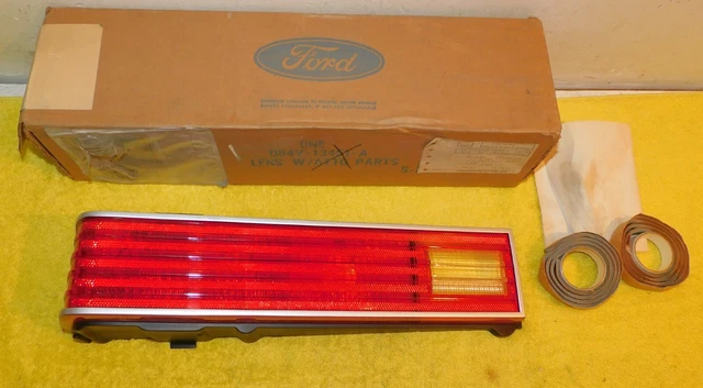 1978 Mercury Monarch NOS LH REAR TAIL LAMP LIGHT LENS with SEALER