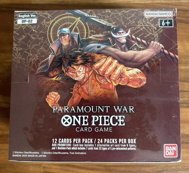 ONE PIECE CARD Game Paramount War Booster Display Box OP02 Free
