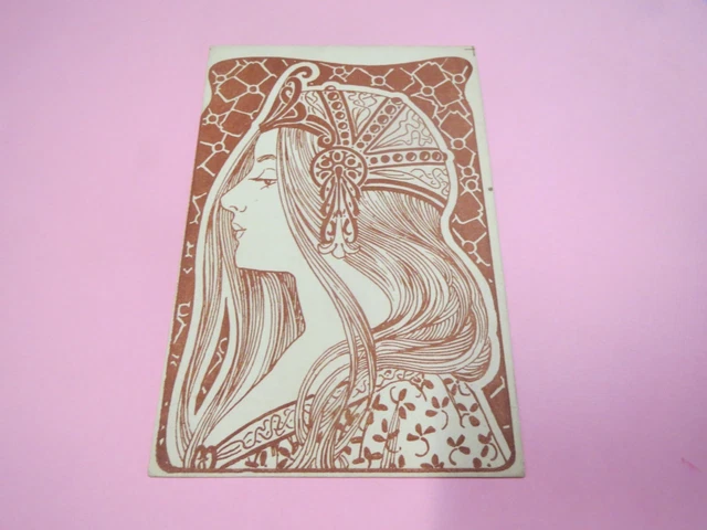 30014 Carte Postale 54 Art Nouveau Supplement A La Broderie Illustree