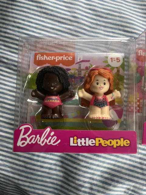 NEW Fisher Price Little People Barbie Swimming Figure 2 Pack