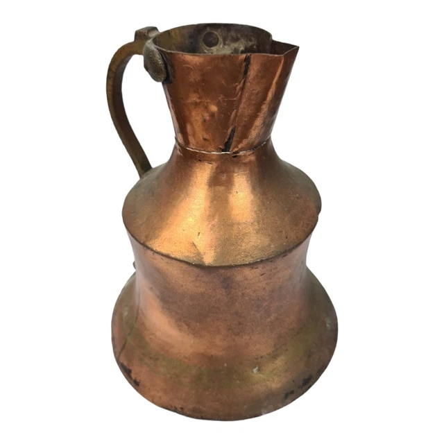 Antigua el Surtidor Jarra En rame ottone Vintage Época 800 Colección