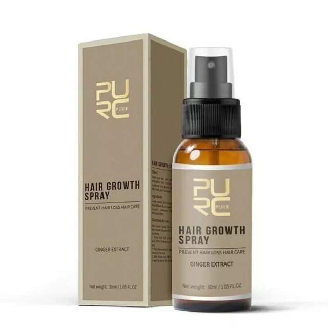 NOUVEAU 30ml PURC Men Hair Growth Spray Extract Empêcher la croissance de...