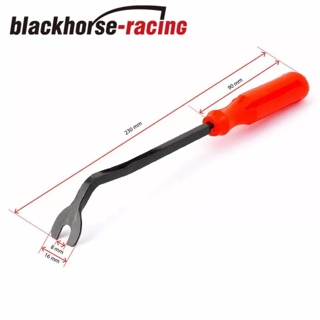 Red Car Door Panel Remover Body Retainer Clip Auto Trim Upholstery Pry Tool