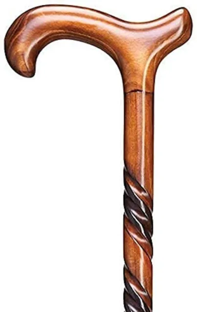 Beautiful Hand Carved Design Wooden  Walking Stick for Old People Men and Women